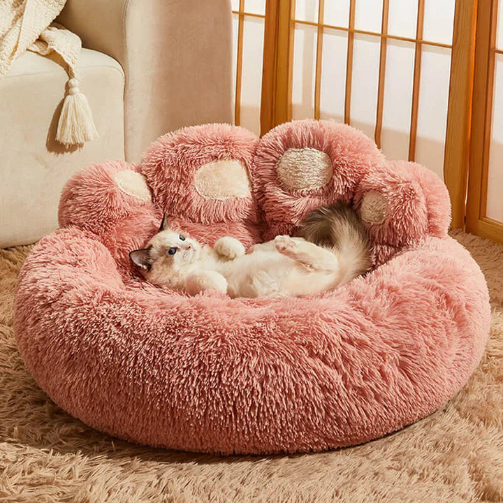 Calming Bear Paw Bed for Pets