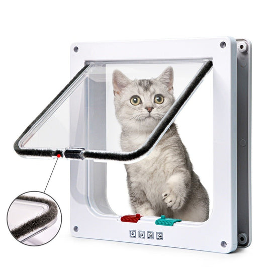 4 Way Security Lock Cat Flap Door