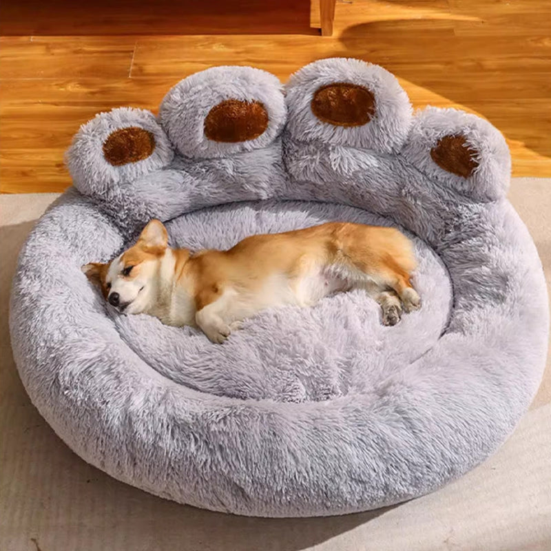 Calming Bear Paw Bed for Pets