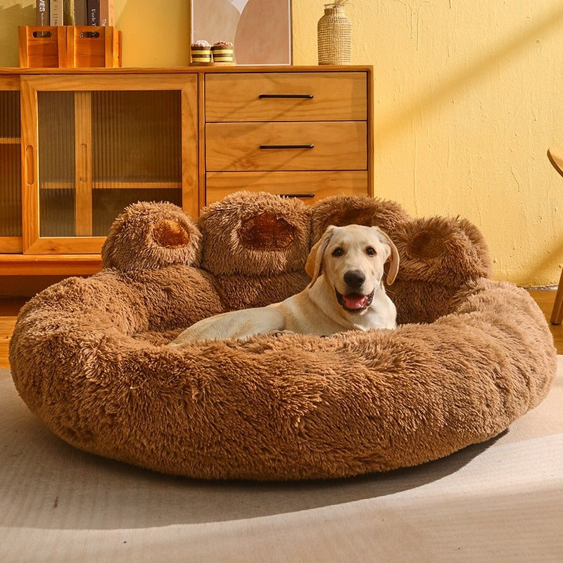 Calming Bear Paw Bed for Pets