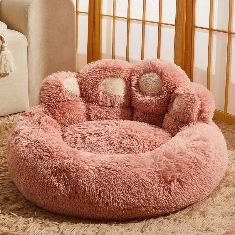 Calming Bear Paw Bed for Pets