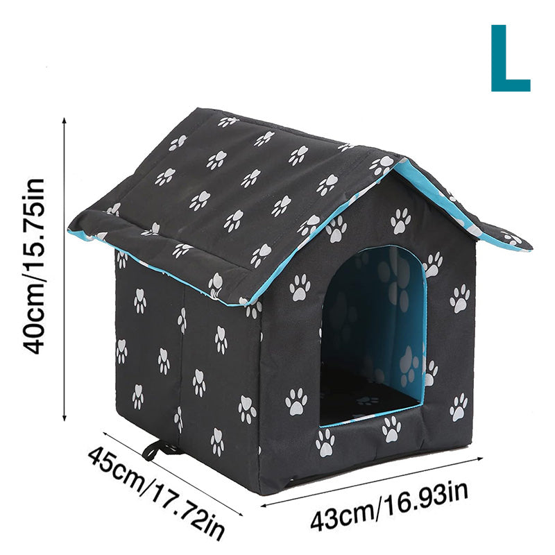 Outdoor Feral cat House With Self Warming Pad for Winter